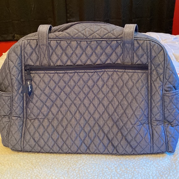 Vera Bradley Denim-Blue Quilted Diaper Bag - Picture 4 of 5